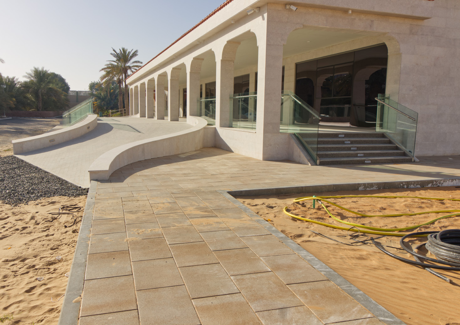 Interlock paving for majlis, Baynunah